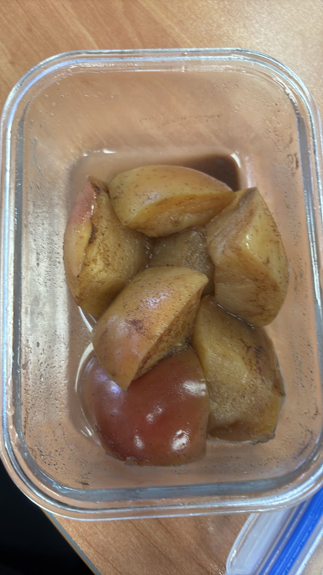 manzana cocida con canela