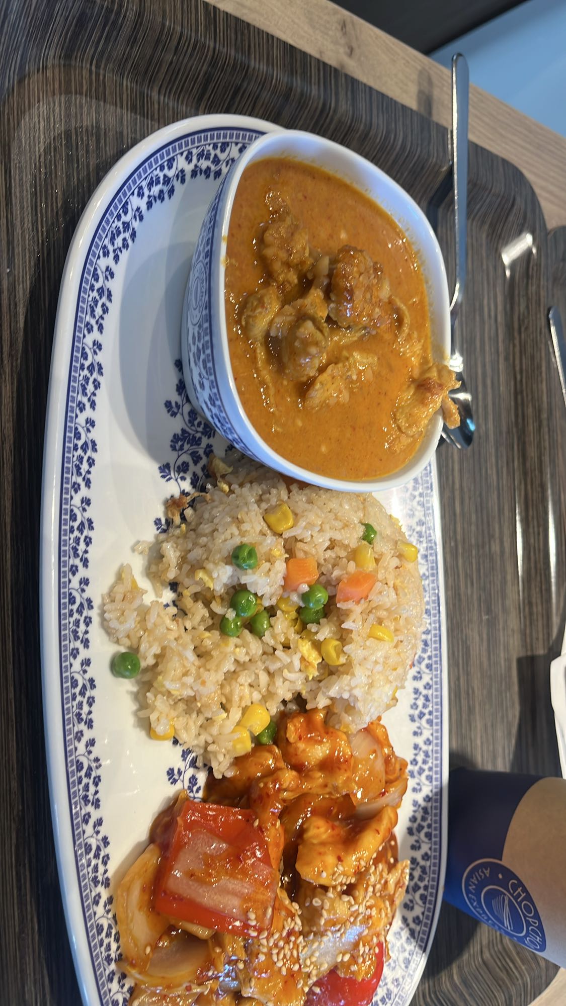 Asiatisk kycklingtallrik