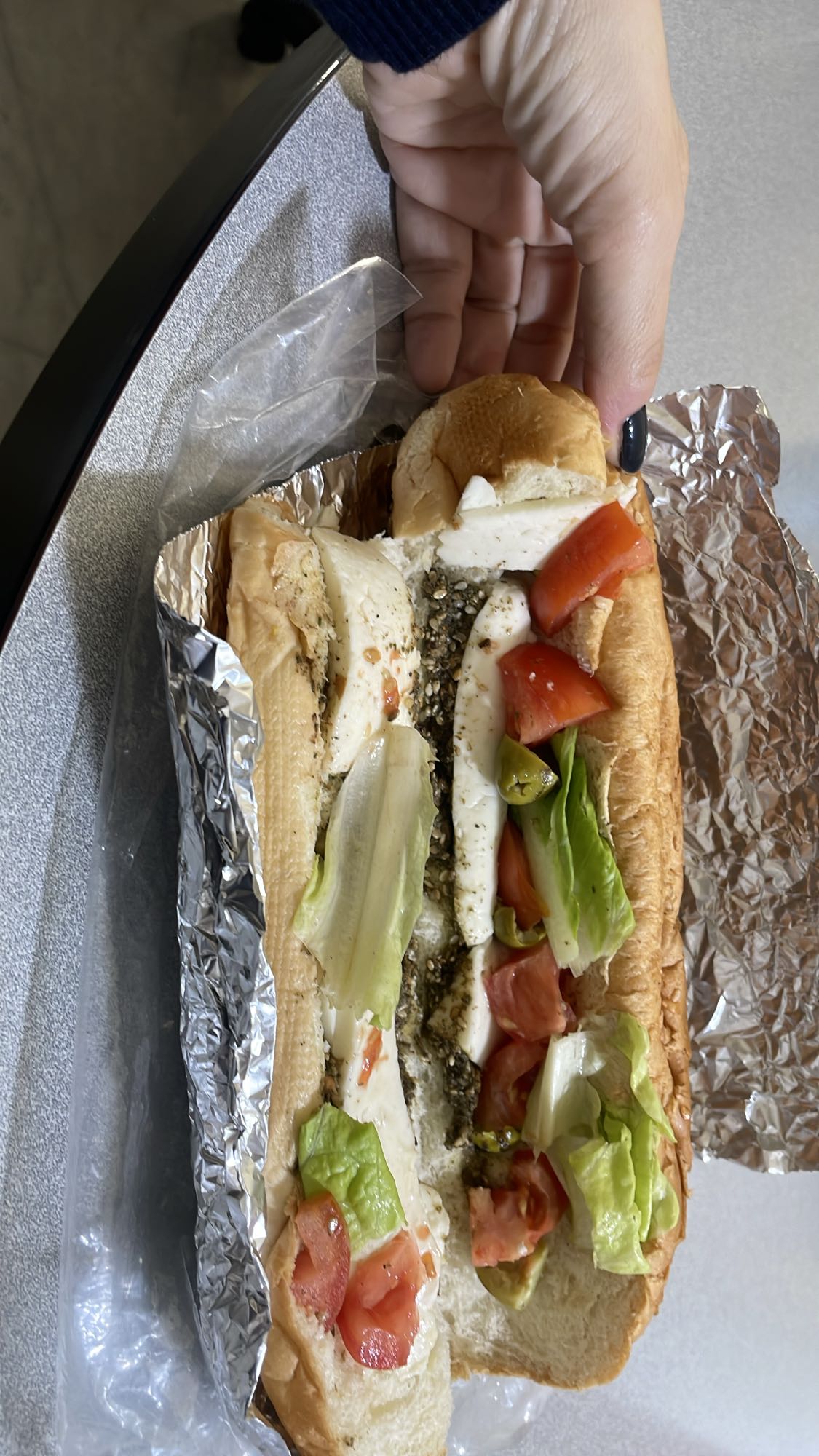 Mozzarella Veggie Sub