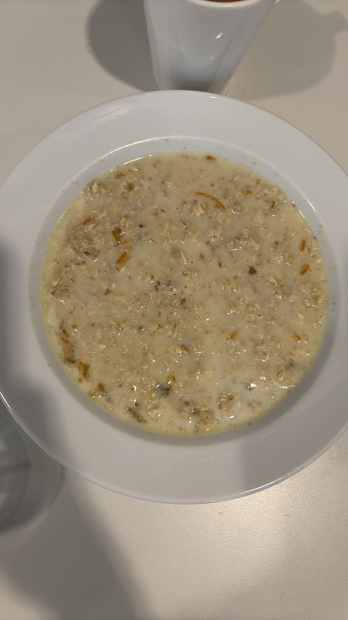 Havregrynsgröt med mjölk