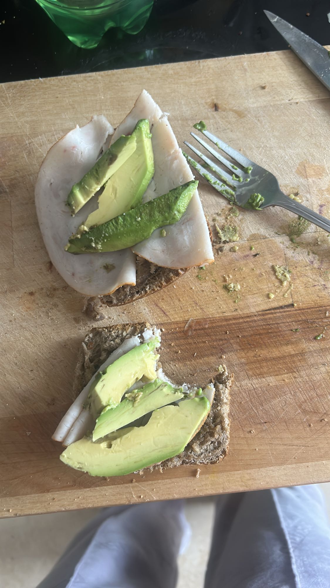 Avocado kalkoen sandwich