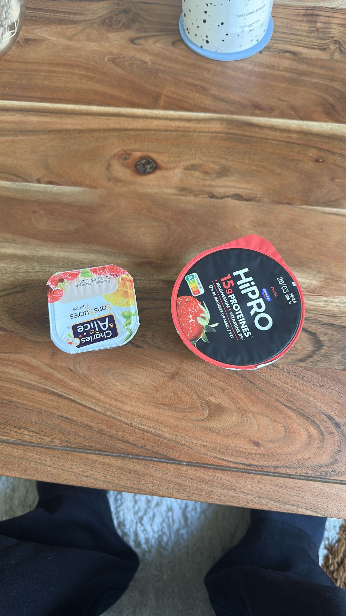 Yaourt protéiné et compote