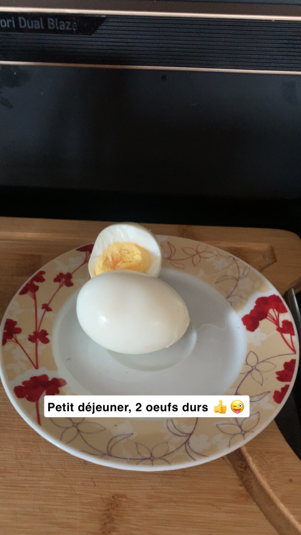 Oeufs durs petit-déjeuner