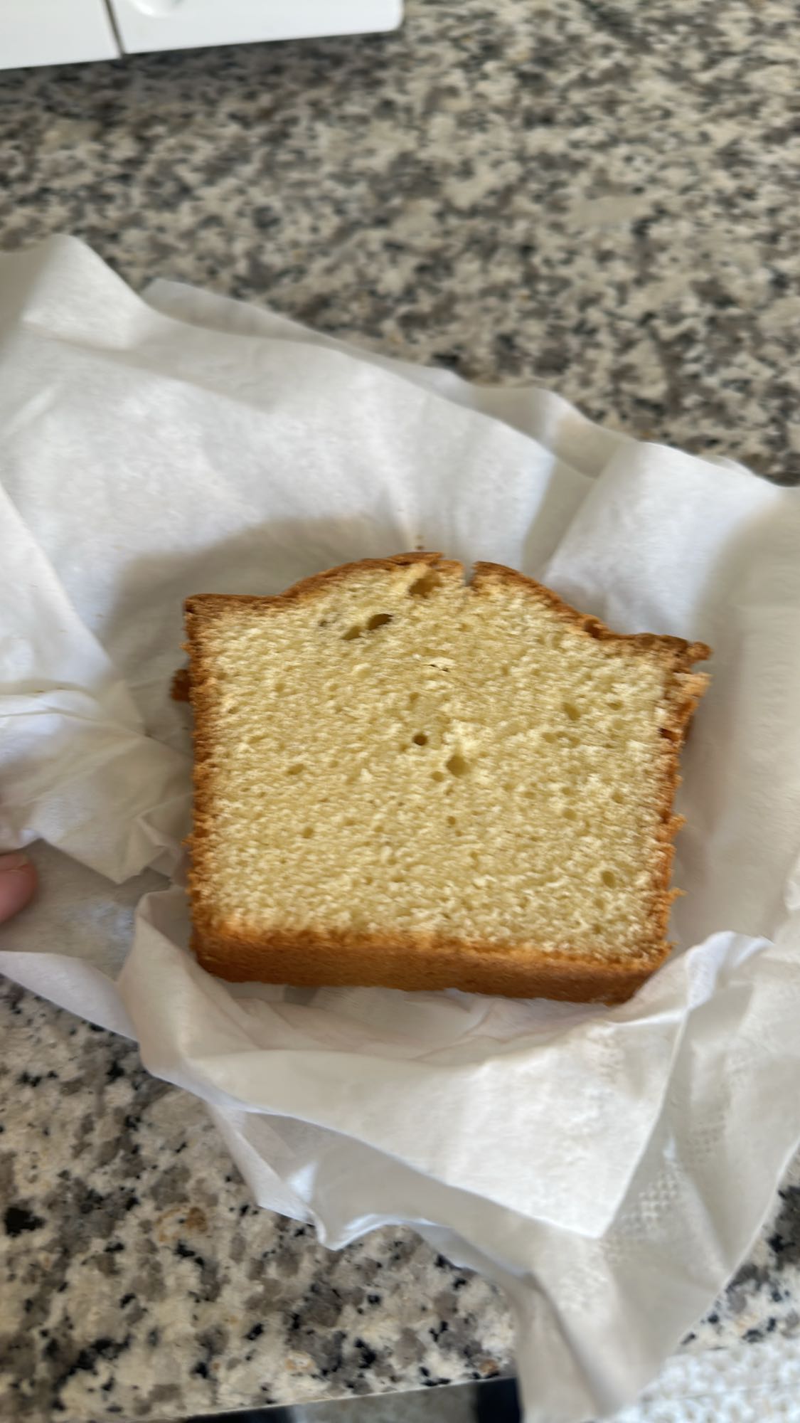 slice of pound cake