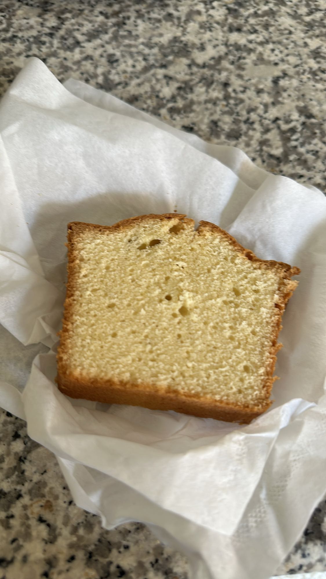 slice of pound cake