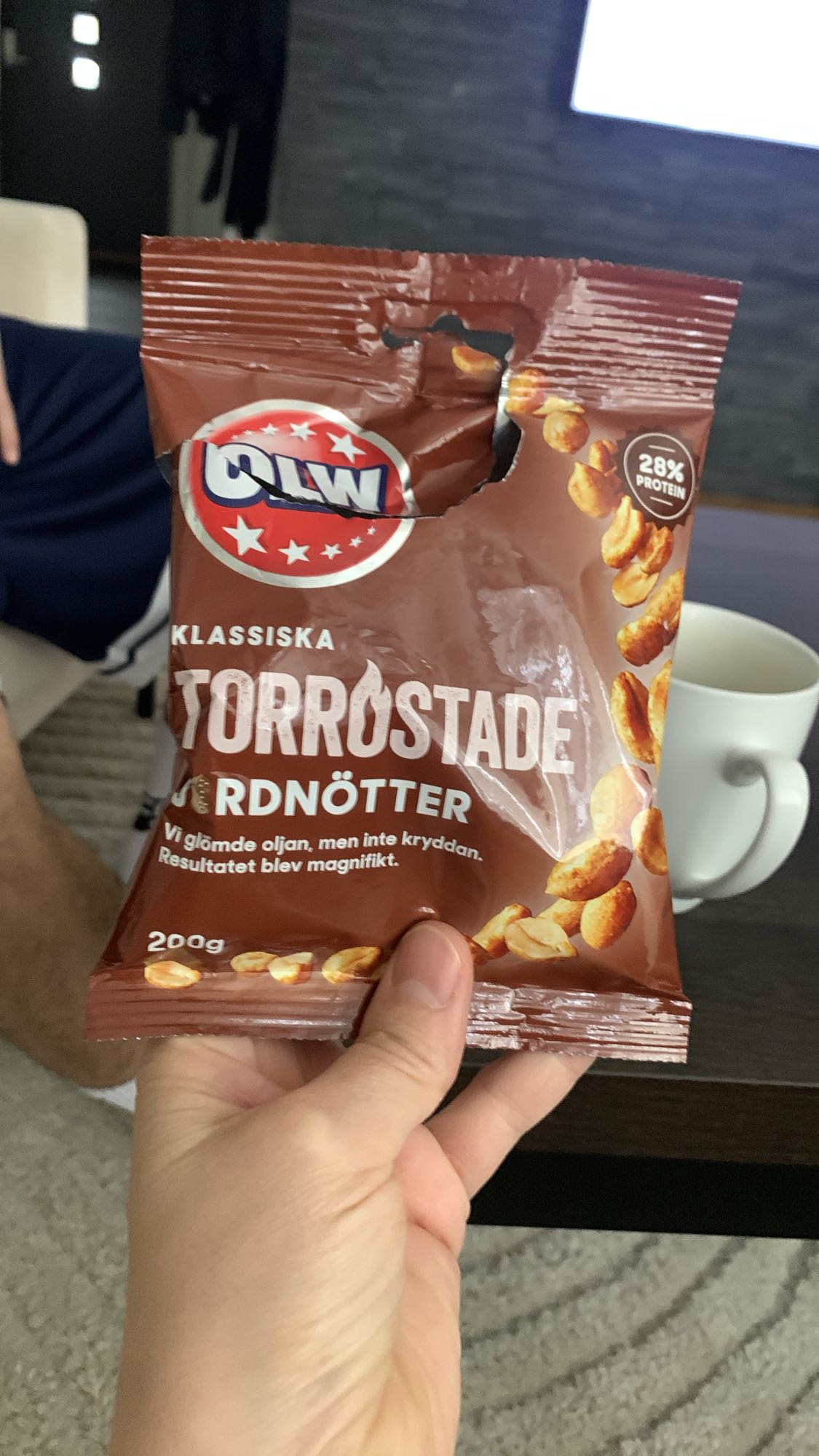 Torrostade jordnötter