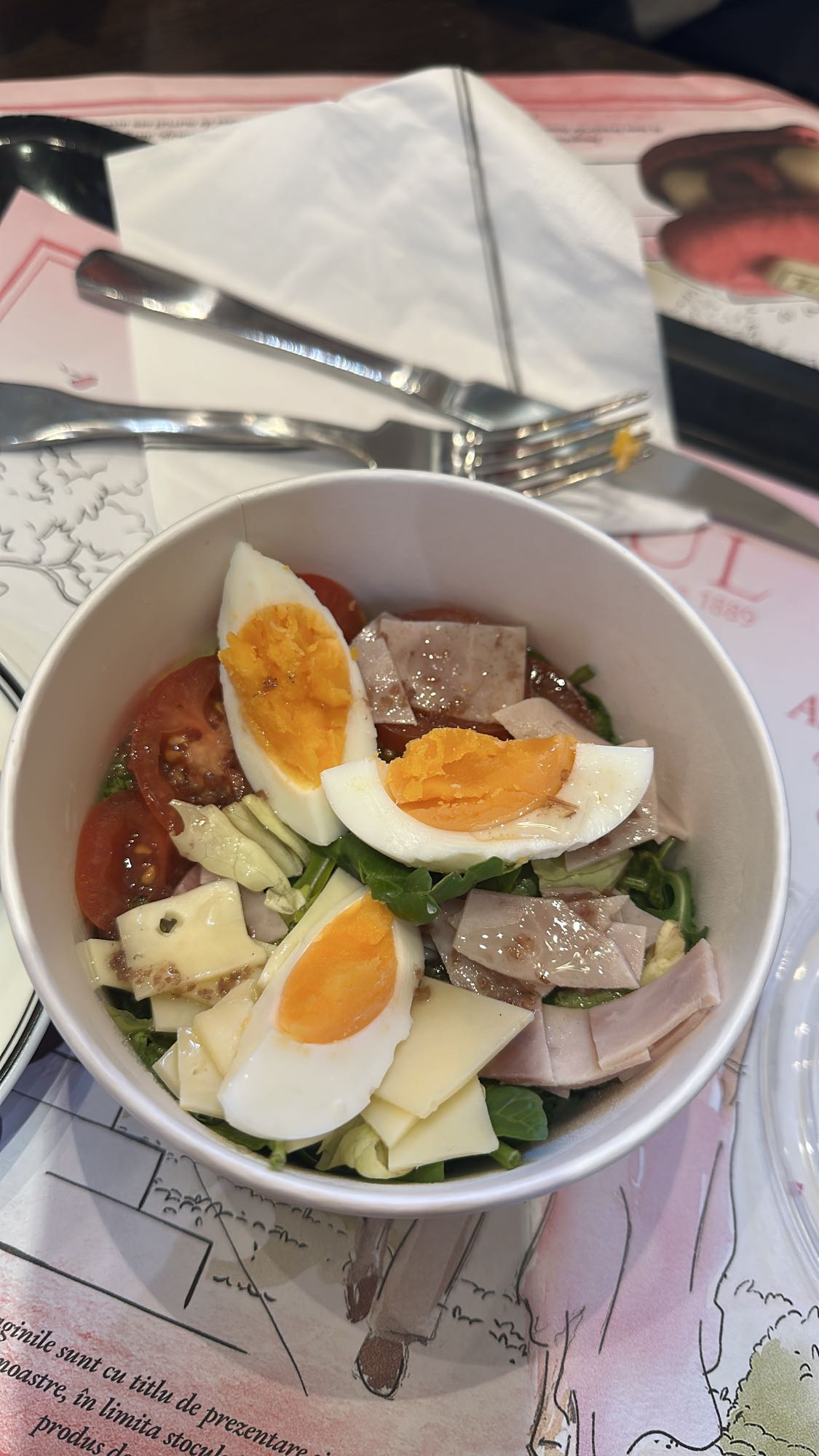 Ham Egg Cheese Salad