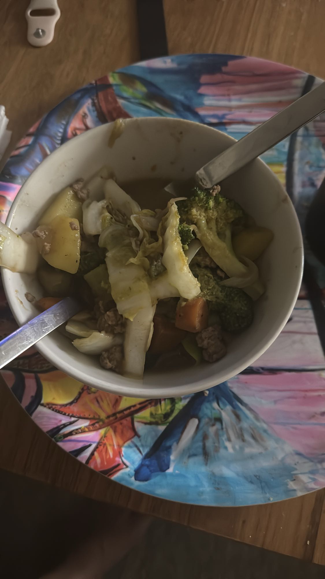 Grönsaksgryta med köttfärs