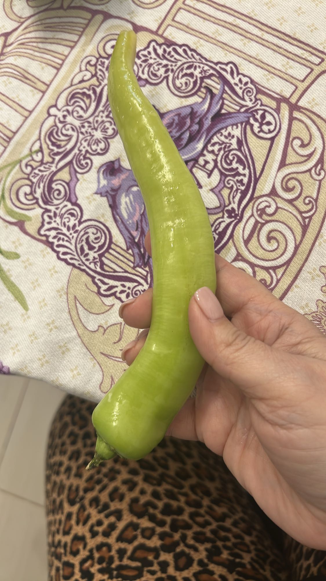 Ardei iute verde crud