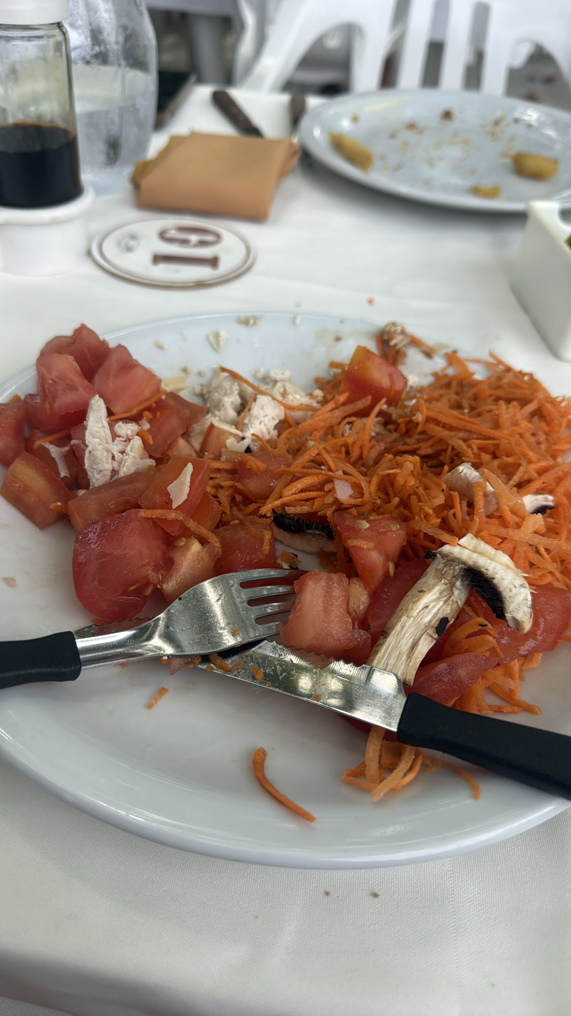 Ensalada de pollo y verduras