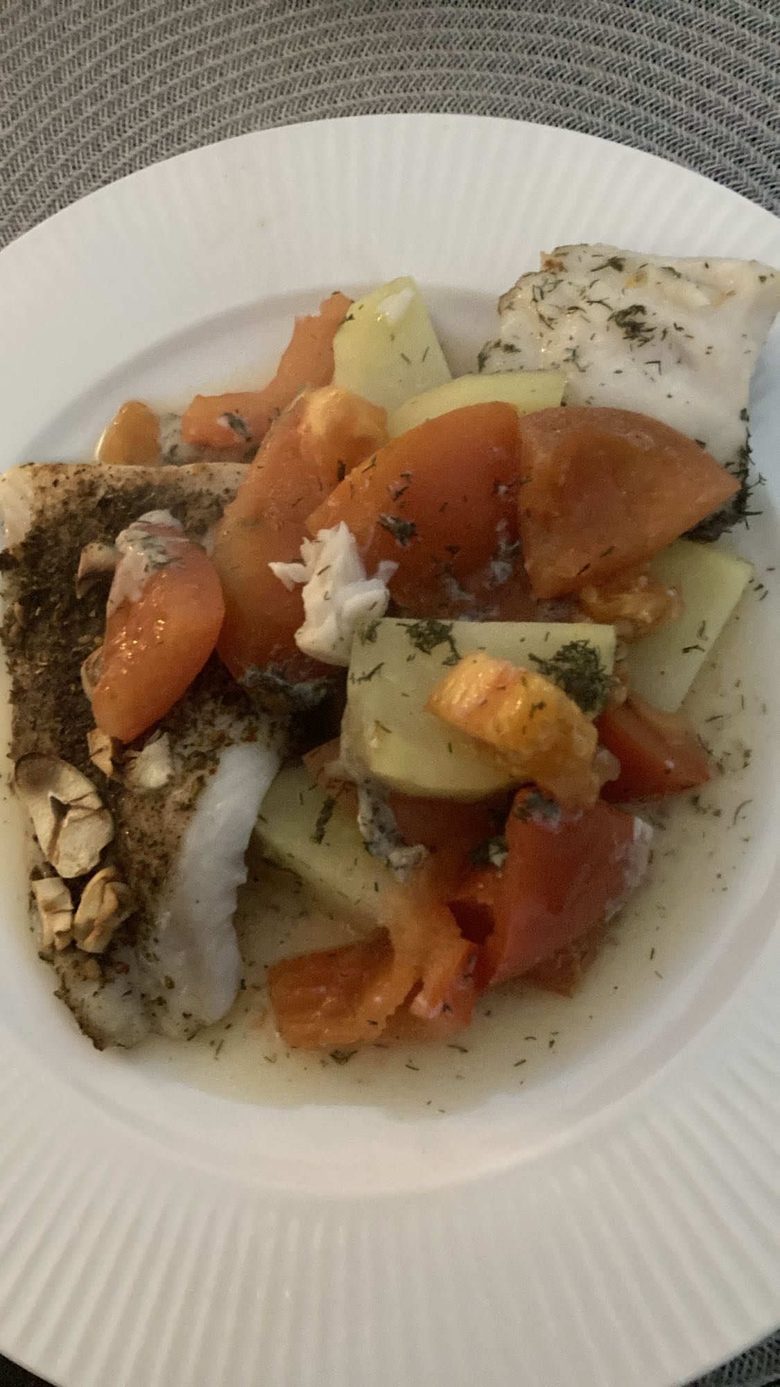 Torsk med grönsaker