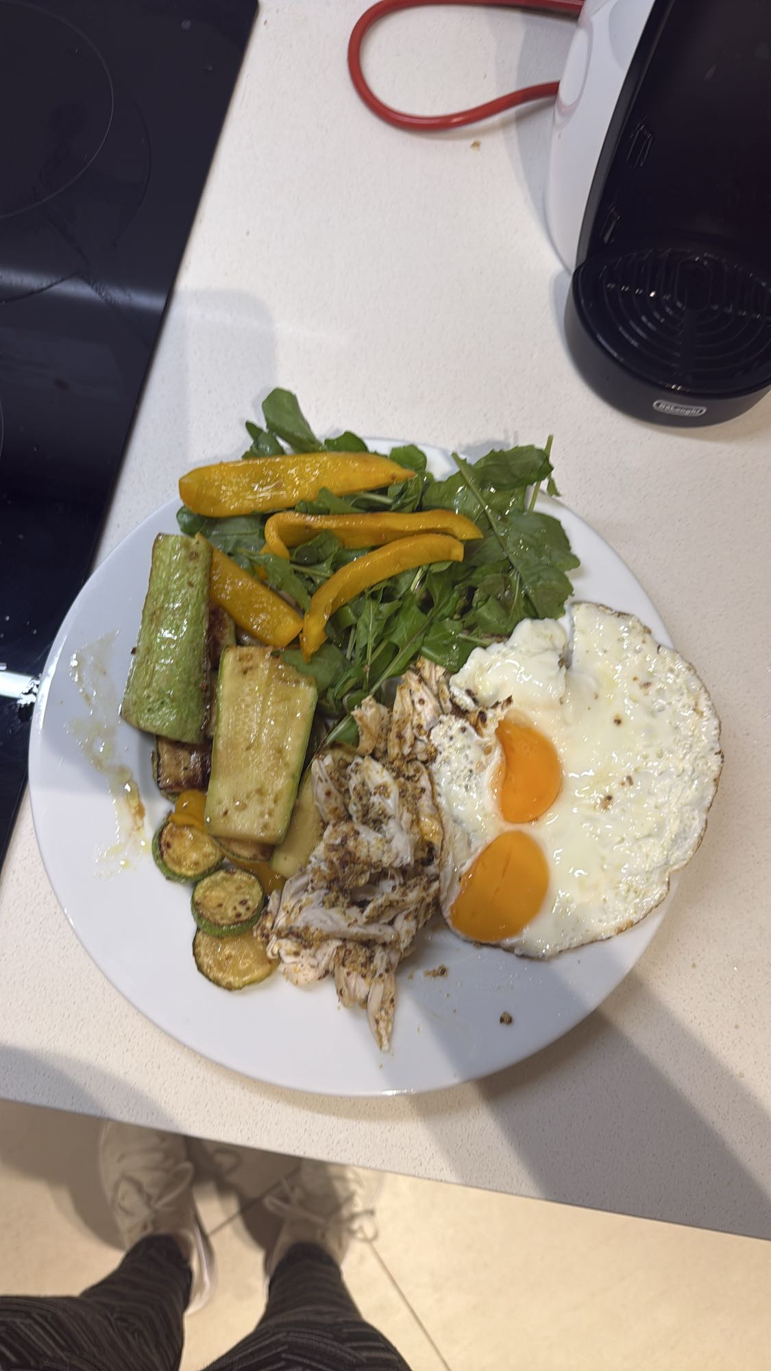 Eggs Chicken Veggie Plate