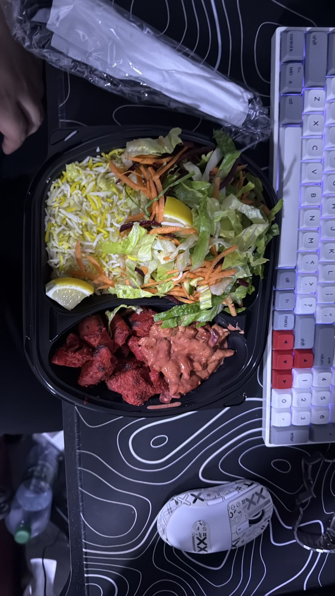 Chicken tikka rice salad box