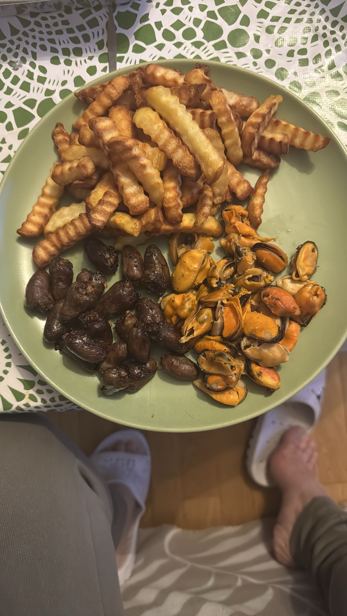 Pommes, hjärta & musslor