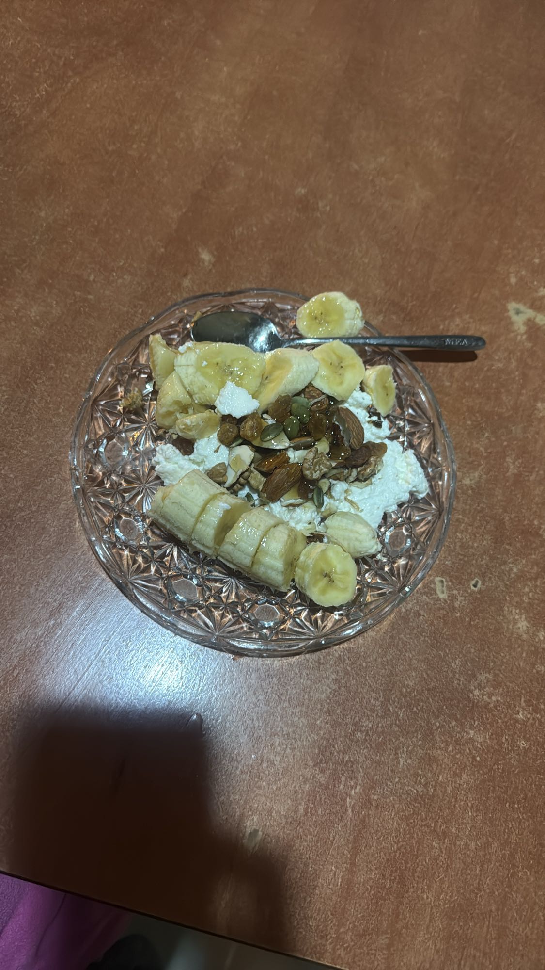 Cottage cheese banana bowl