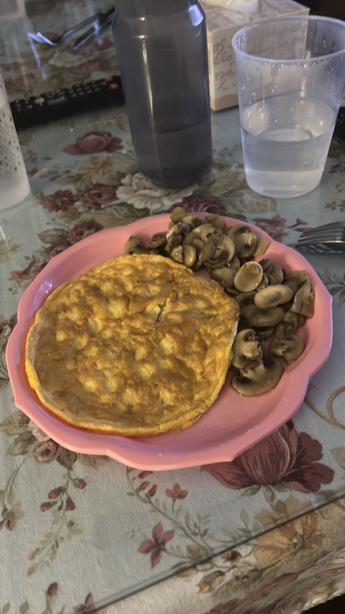 Tortilla con champiñones