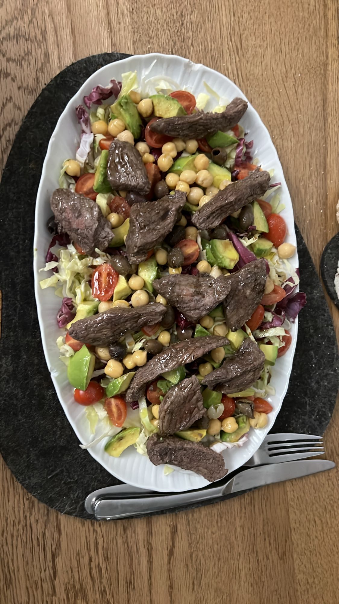 Beef Chickpea Salad