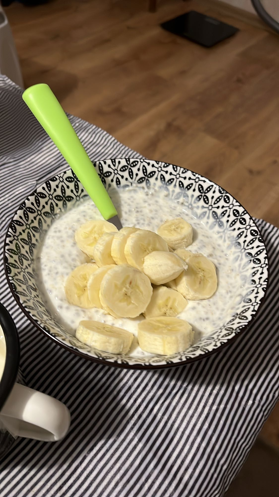 Чиа пудинг с банан