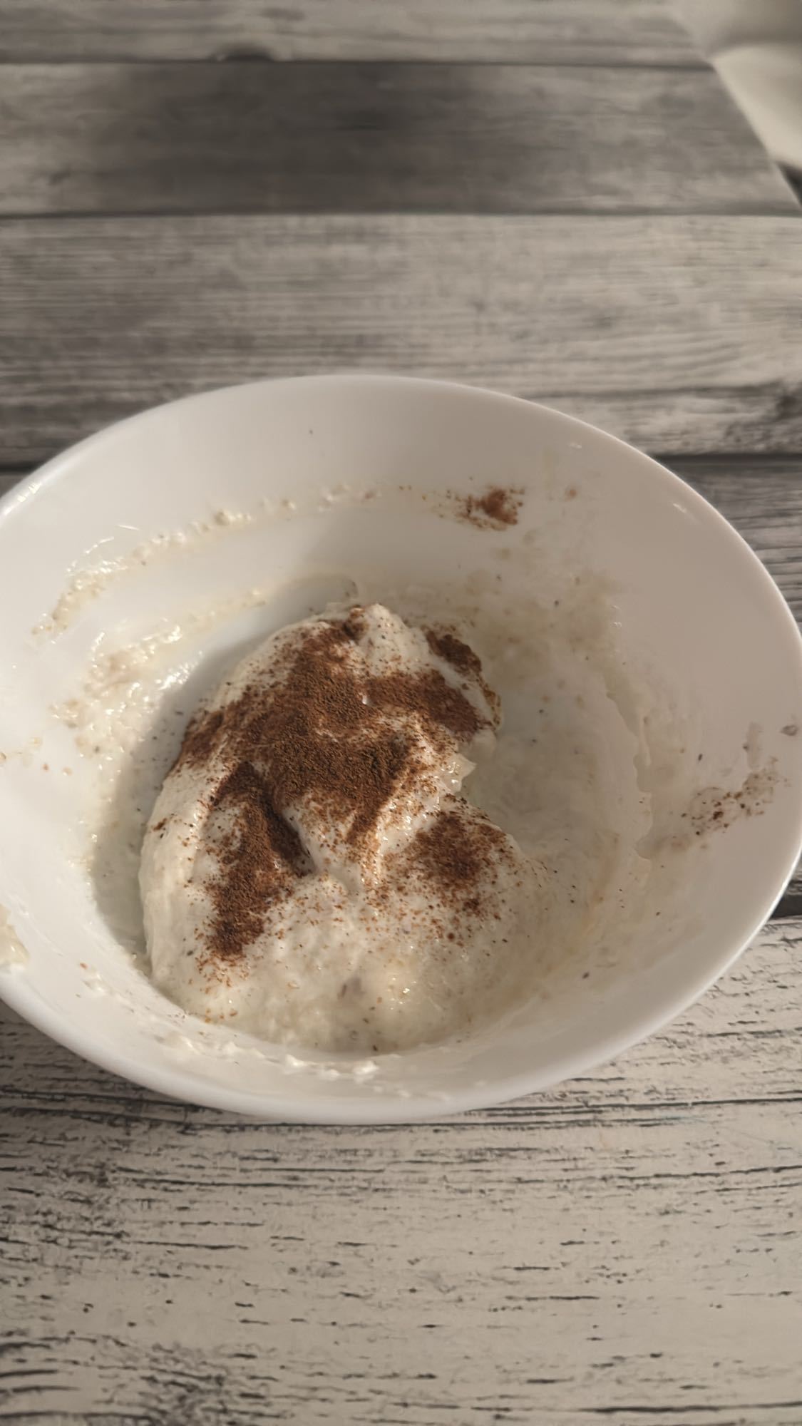 Kvarg med kanel och mannagrynsgröt