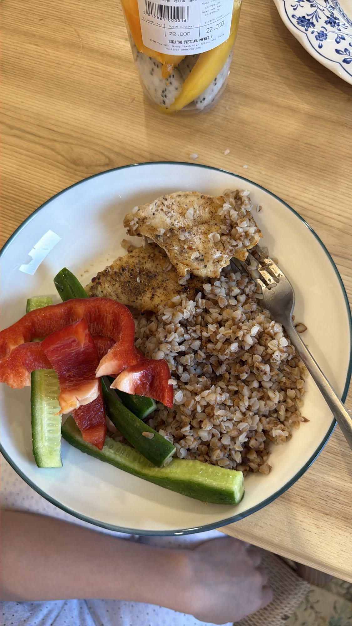 гречка с курицей и овощами