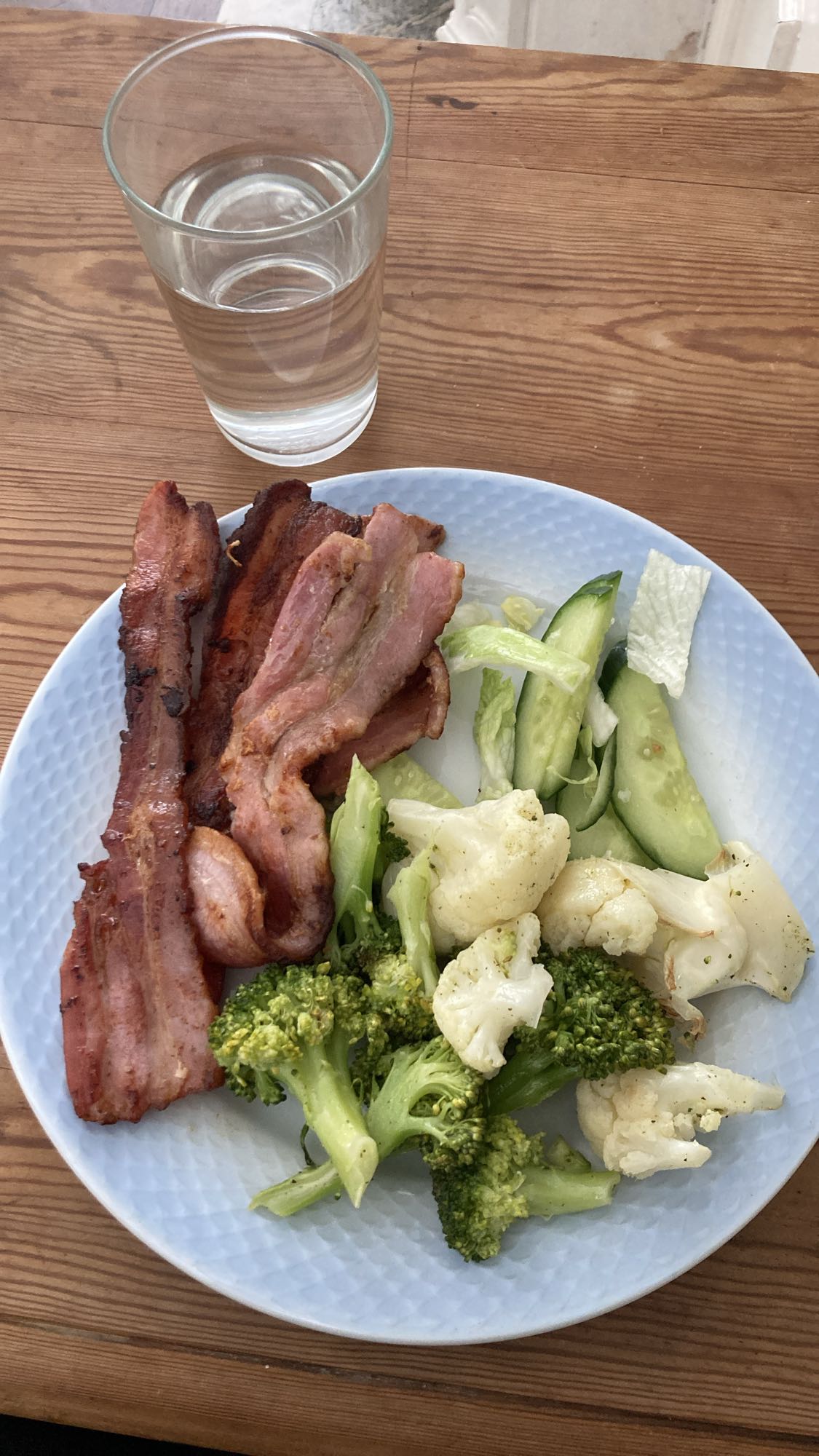 Bacon med grönsaker