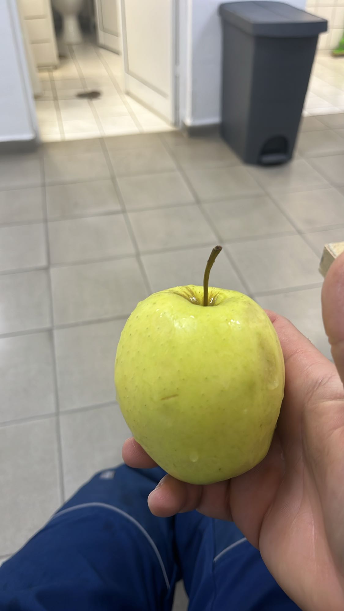 Зелена ябълка