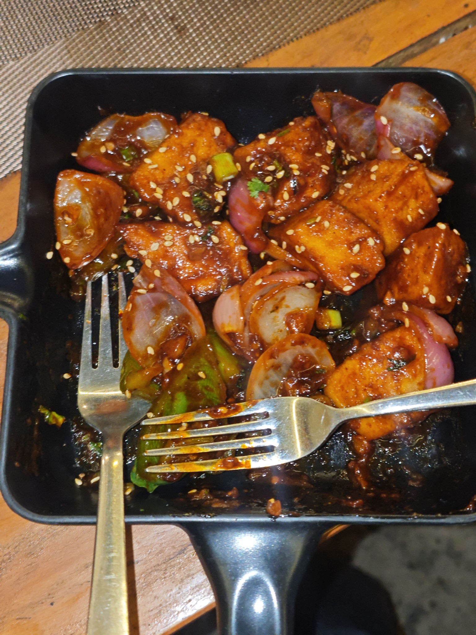 Chilli Paneer Sizzler