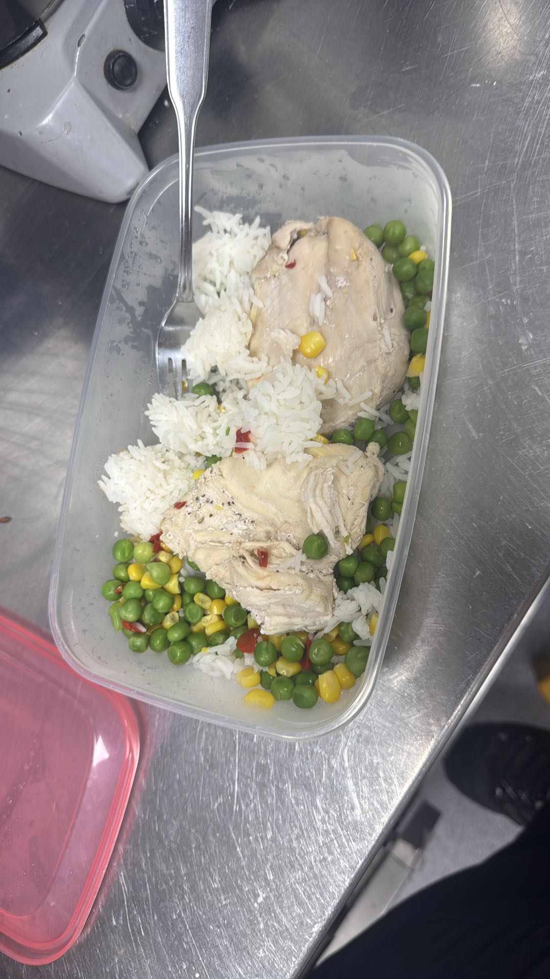 Kyckling med ris och grönsaker