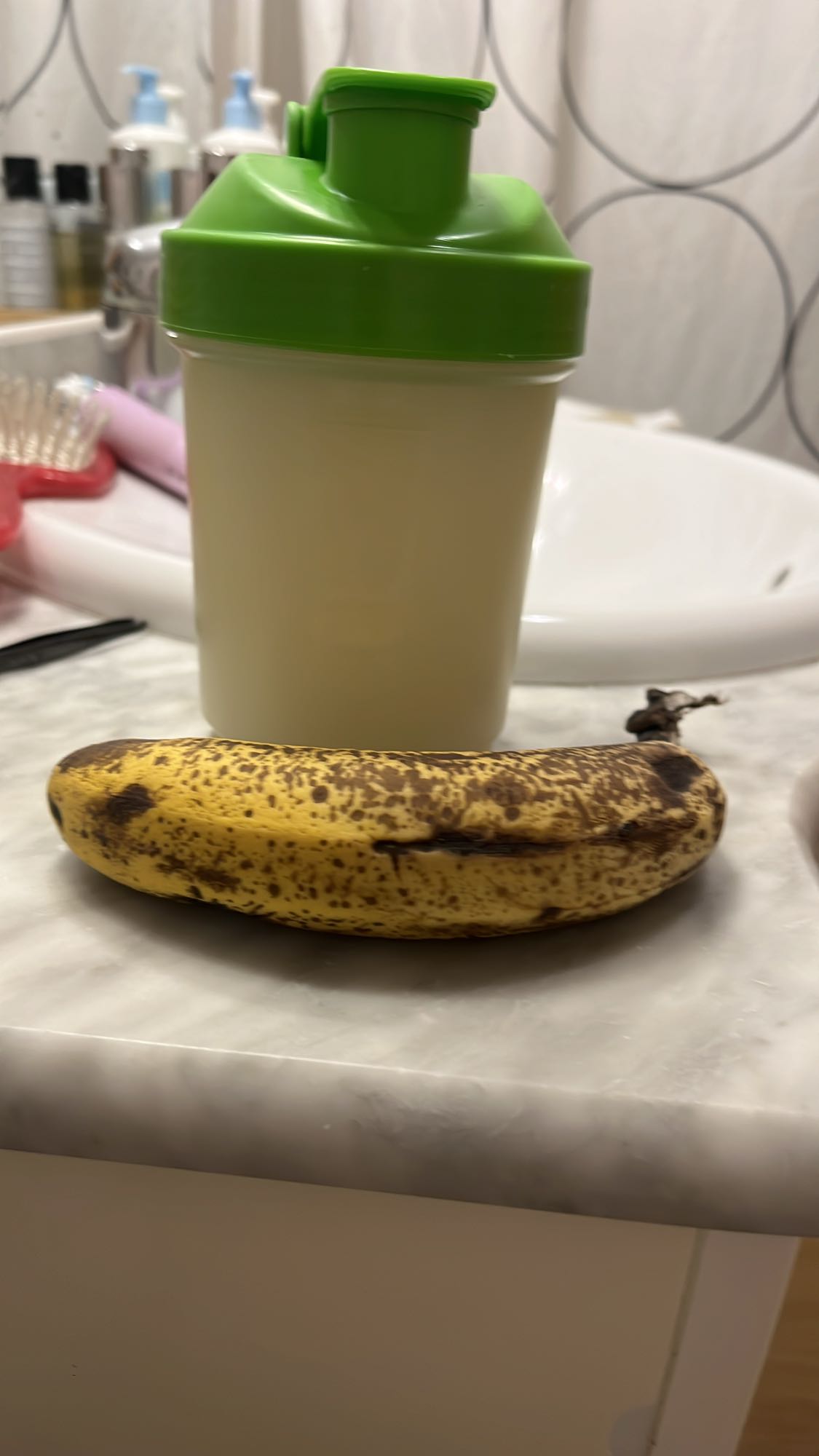 Batido de proteína y plátano