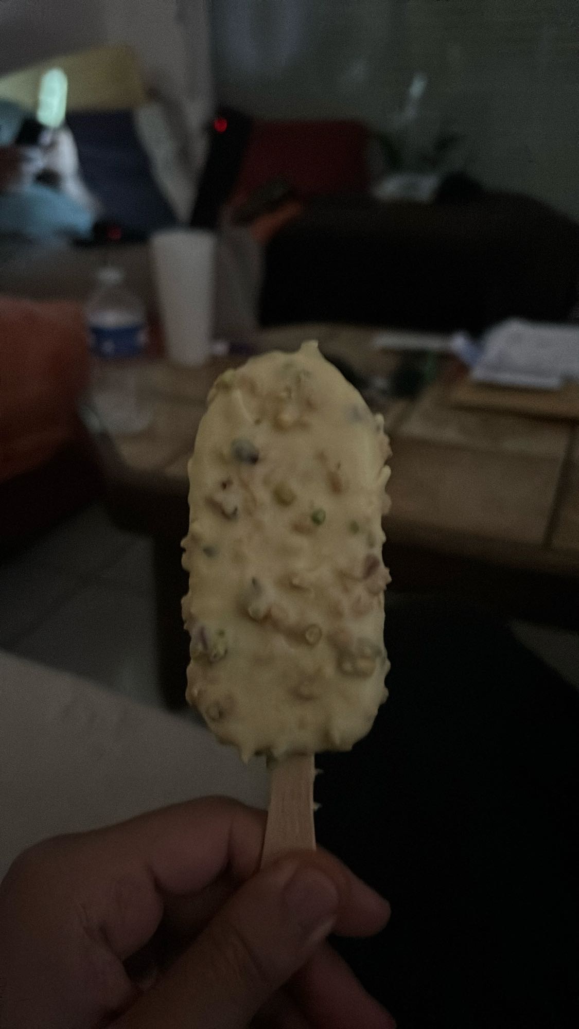Glace bâtonnet chocolat blanc