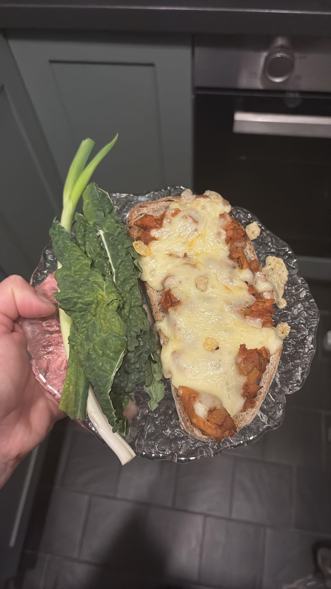 Ostsmörgås med grönsaker