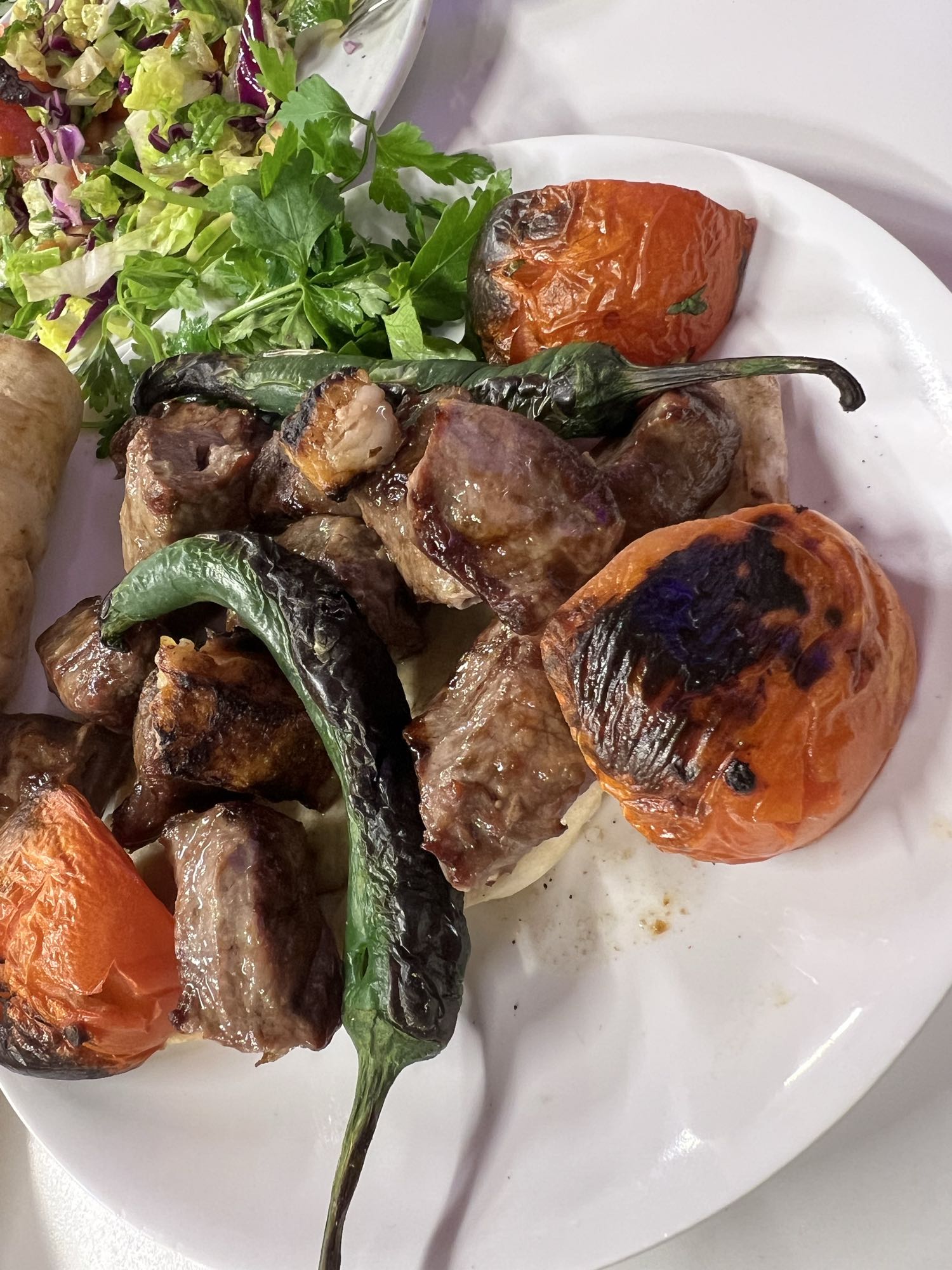 Grilled Lamb Kebab Plate