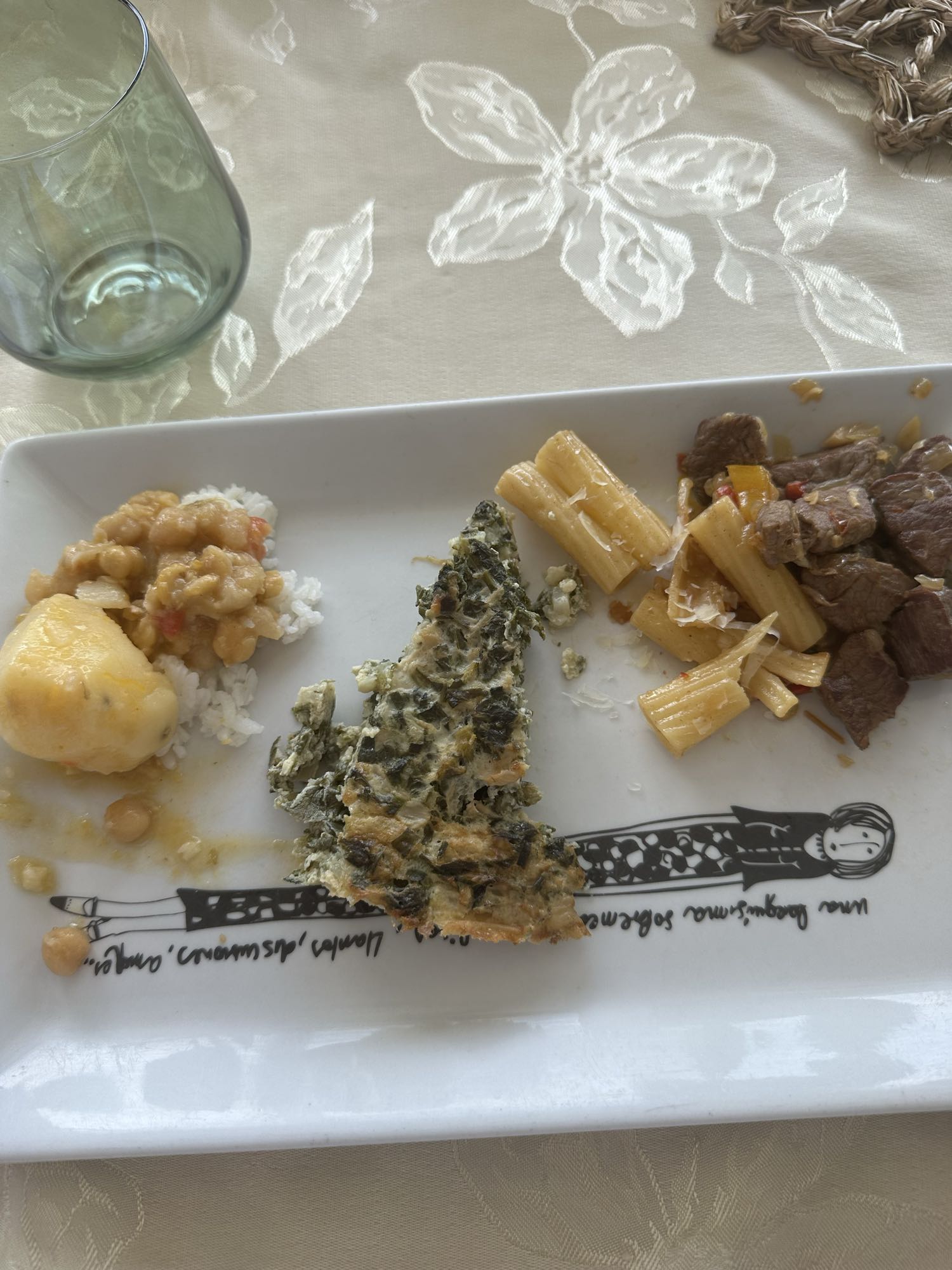 Plato variado almuerzo