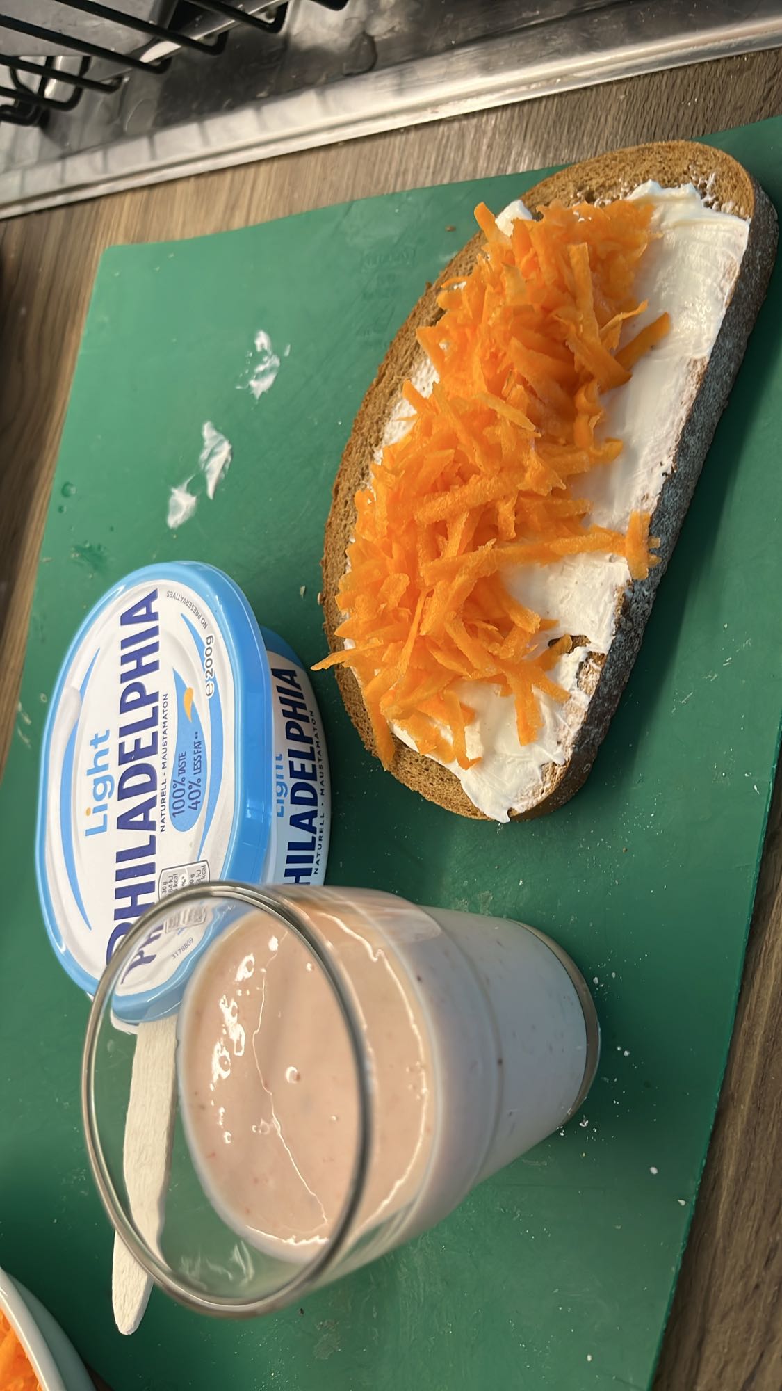 Morotsmacka & smoothie