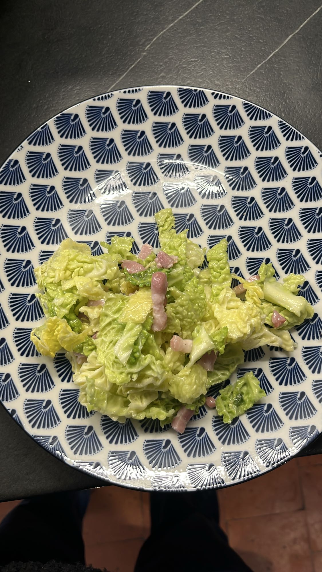 Salade de chou et lardons