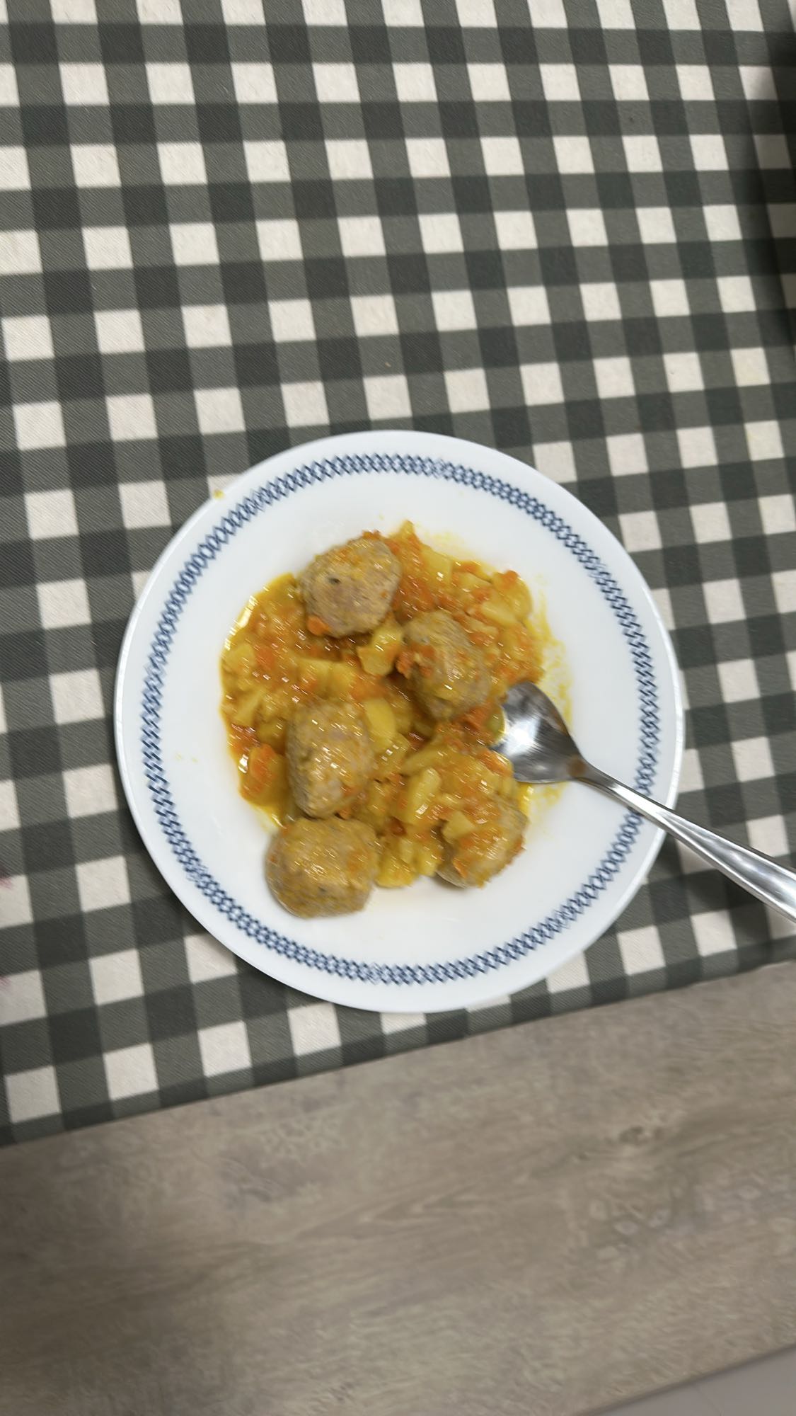 albóndigas con verduras