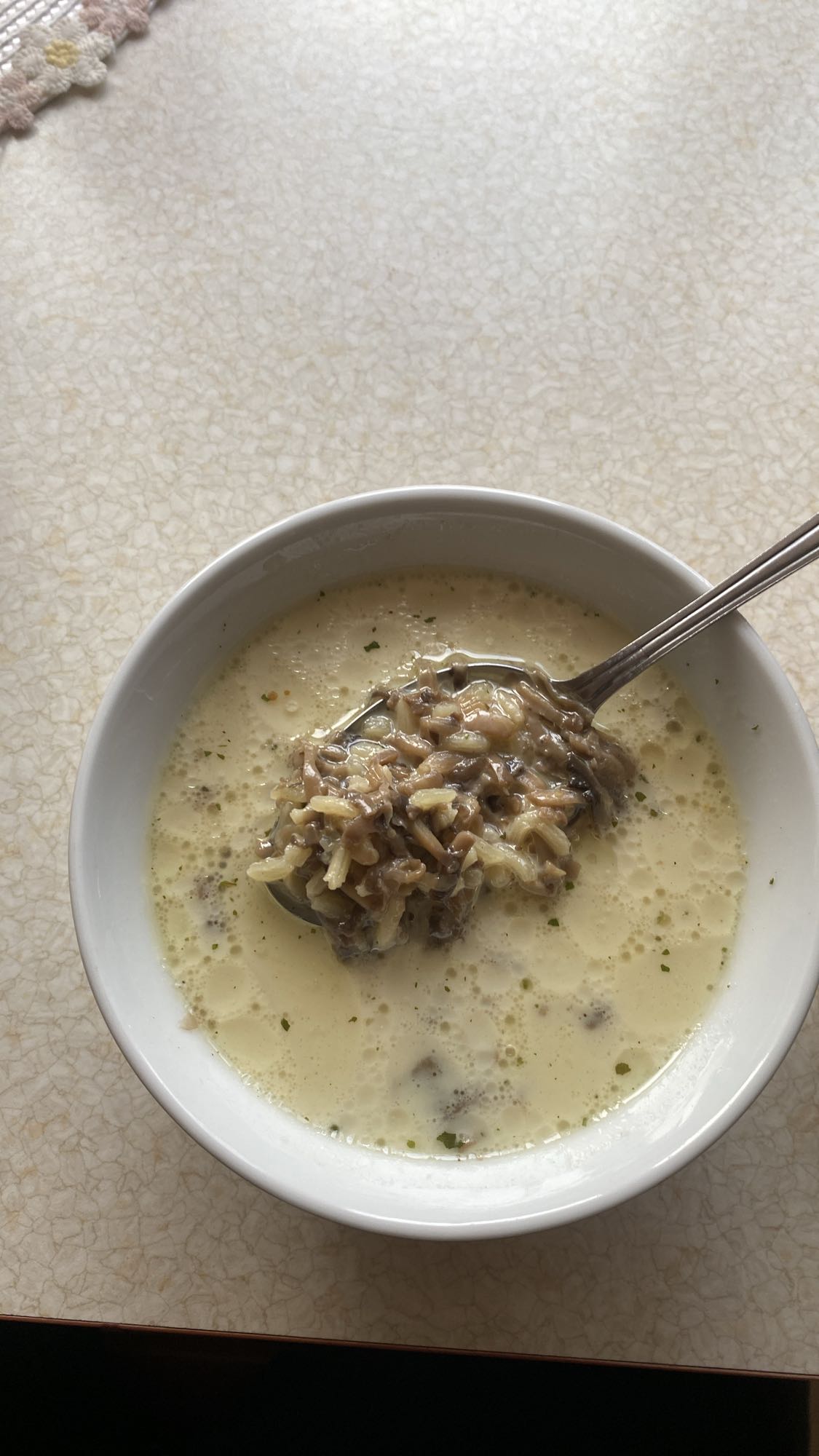 zupa grzybowa z ryżem