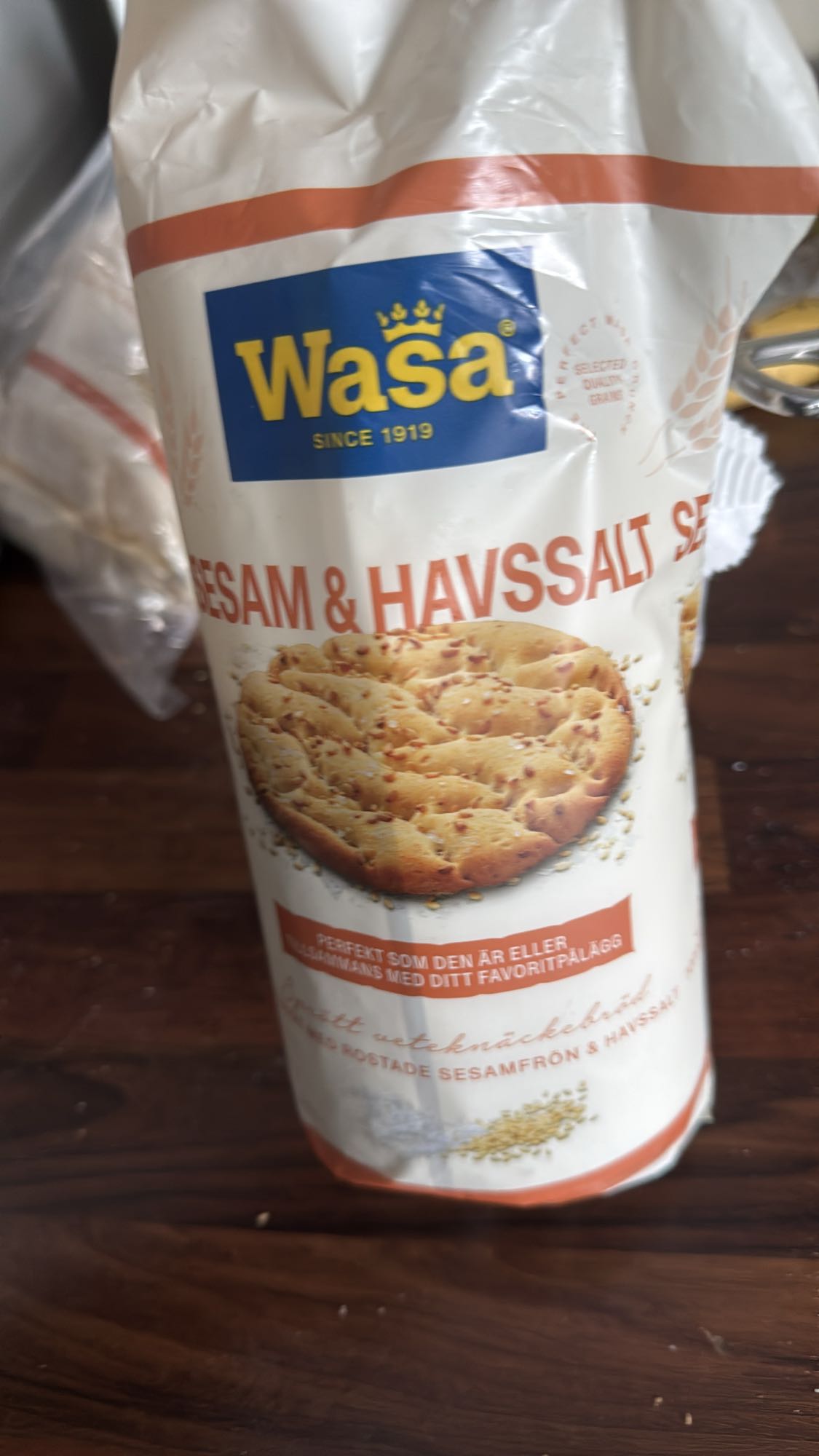 Sesam & havsalt knekkebrød