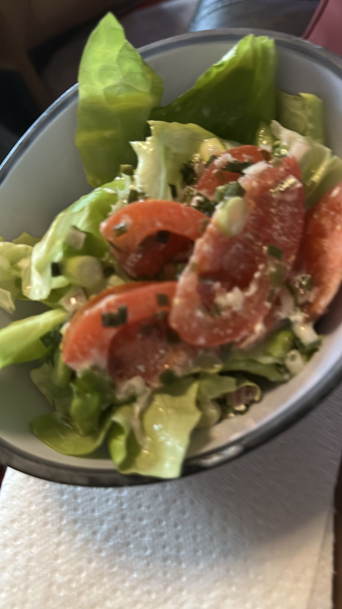 Einfache Gemüsesalat