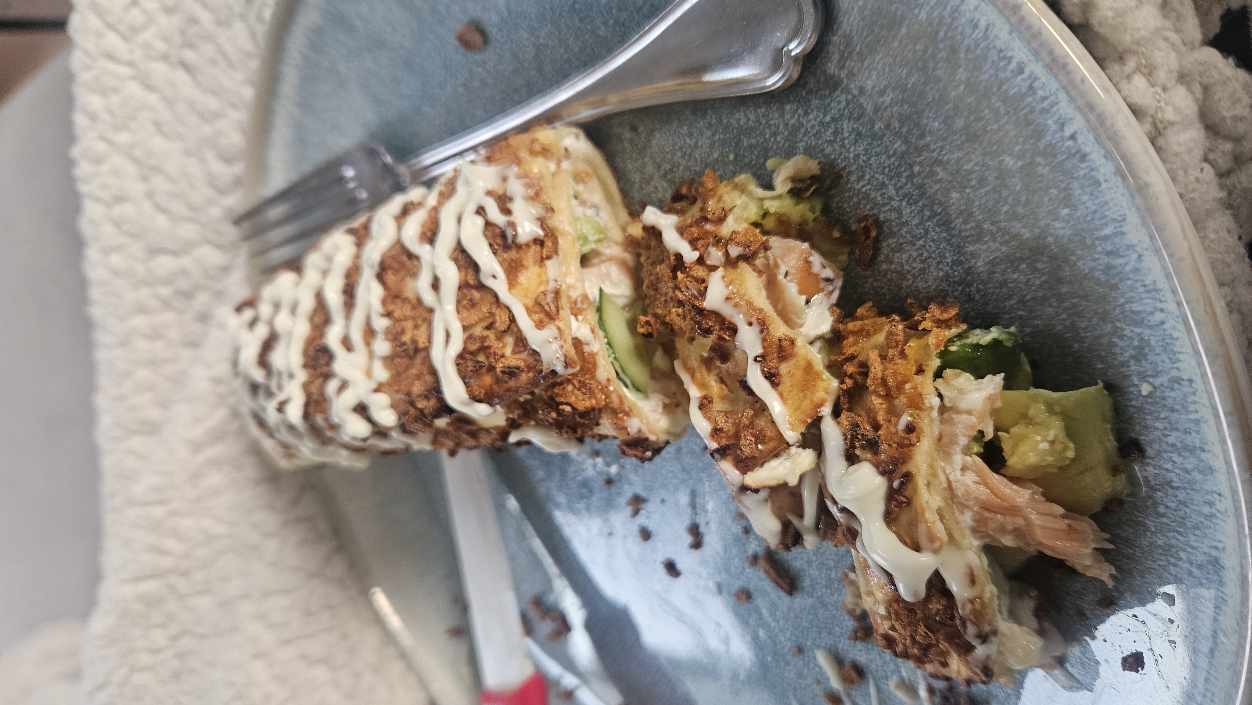 Zalm avocado omeletrol