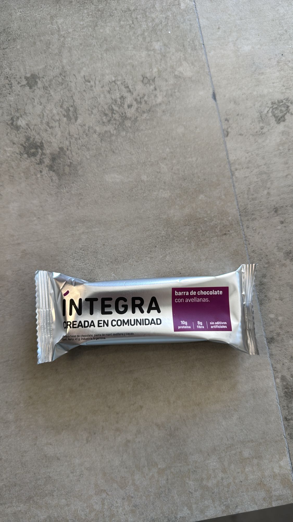 Barra chocolate avellanas