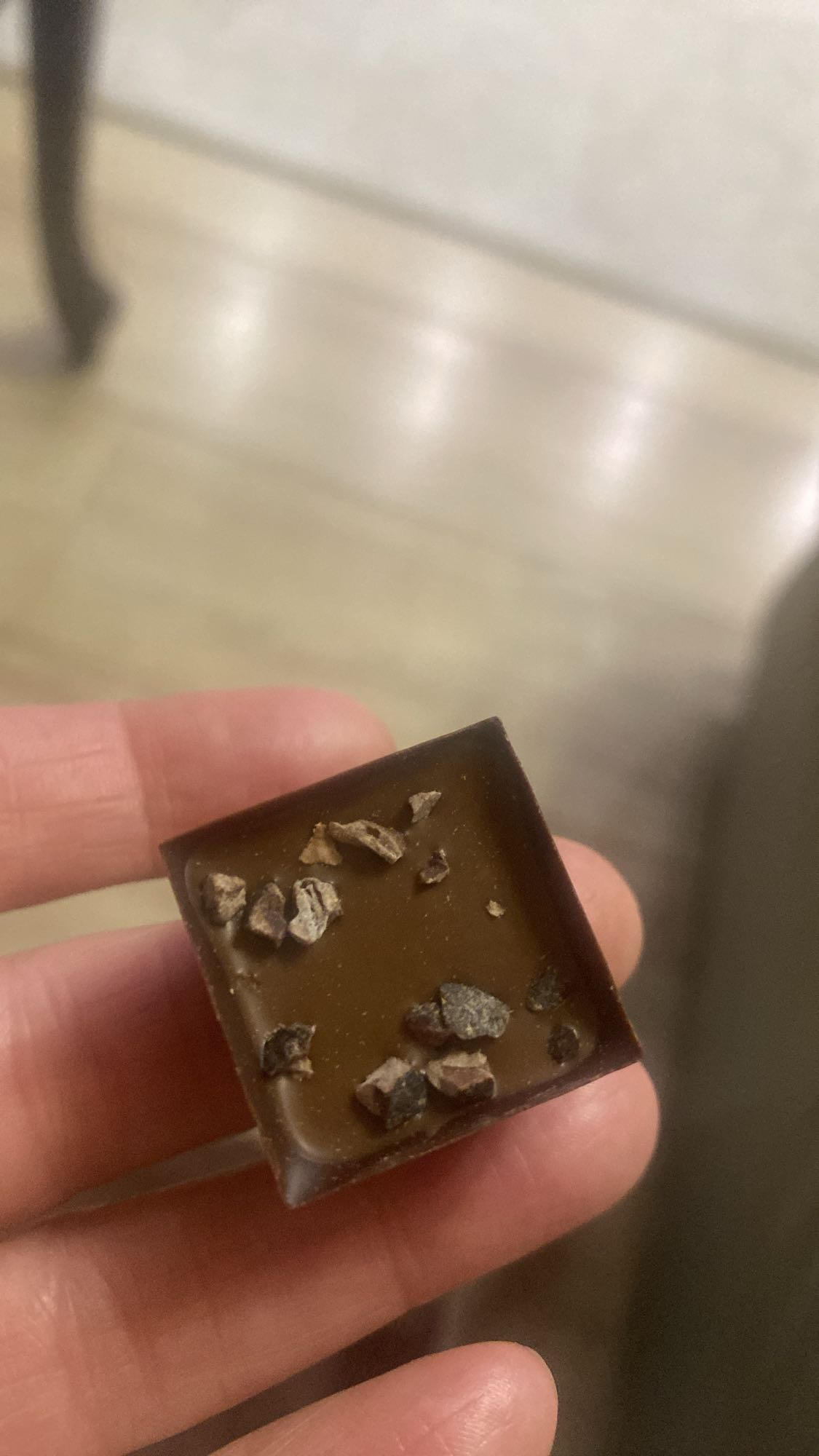 kostka czekolady z kakao