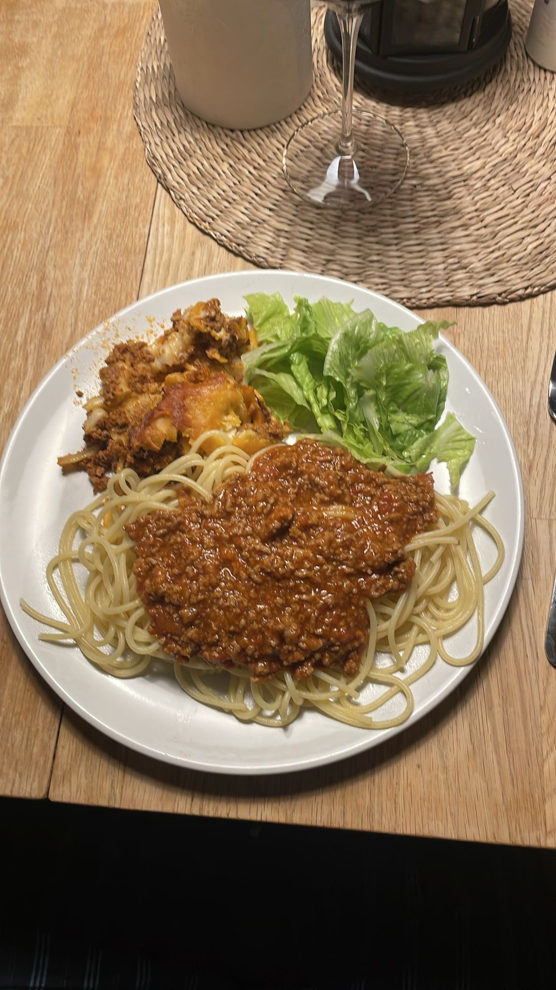 Spagetti med köttfärssås & lasagne