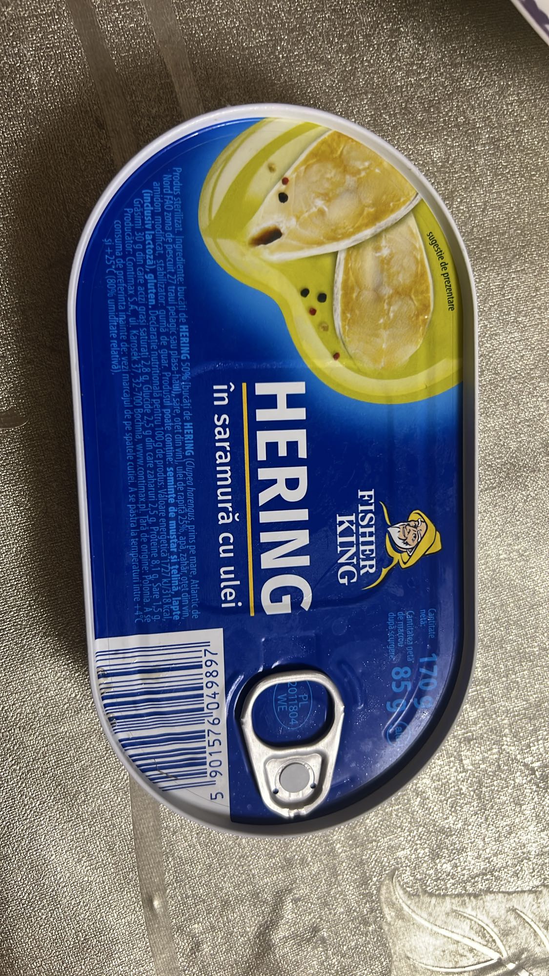 Hering în saramură cu ulei