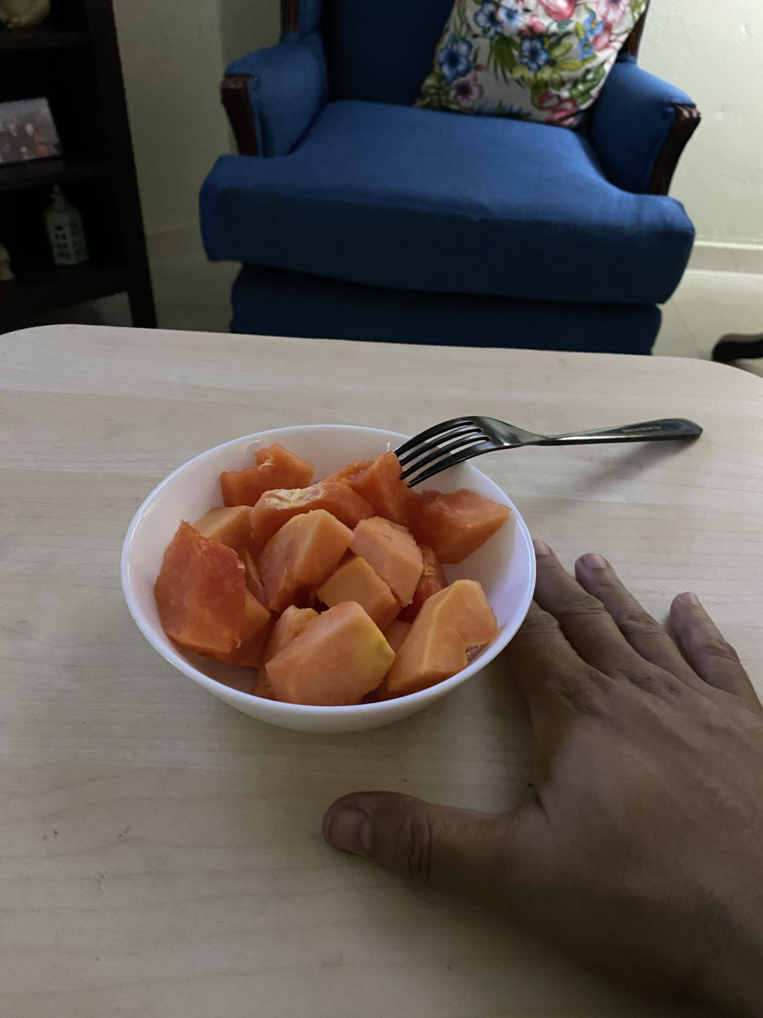 papaya en trozos