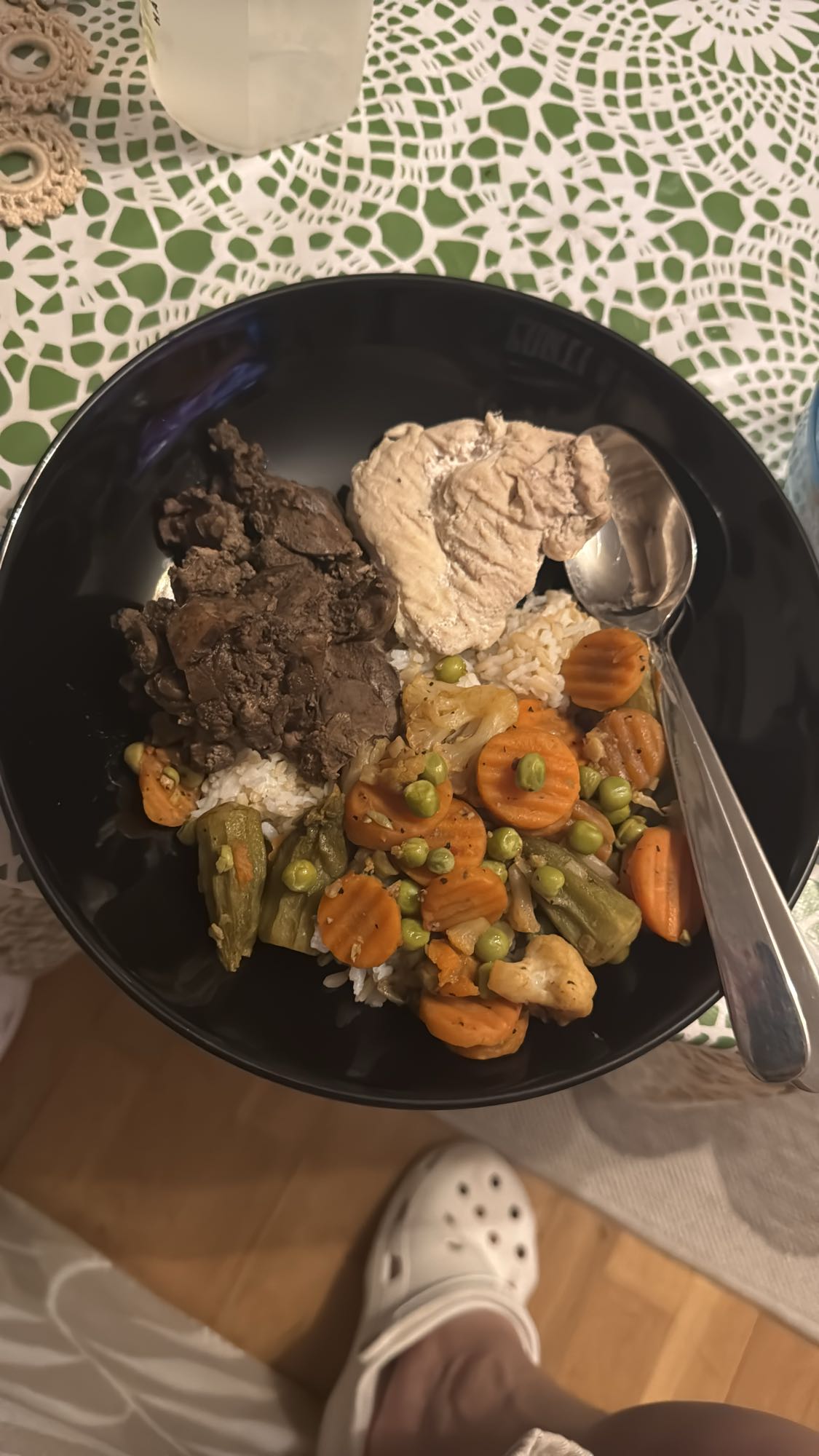 Ris med kyckling & lever