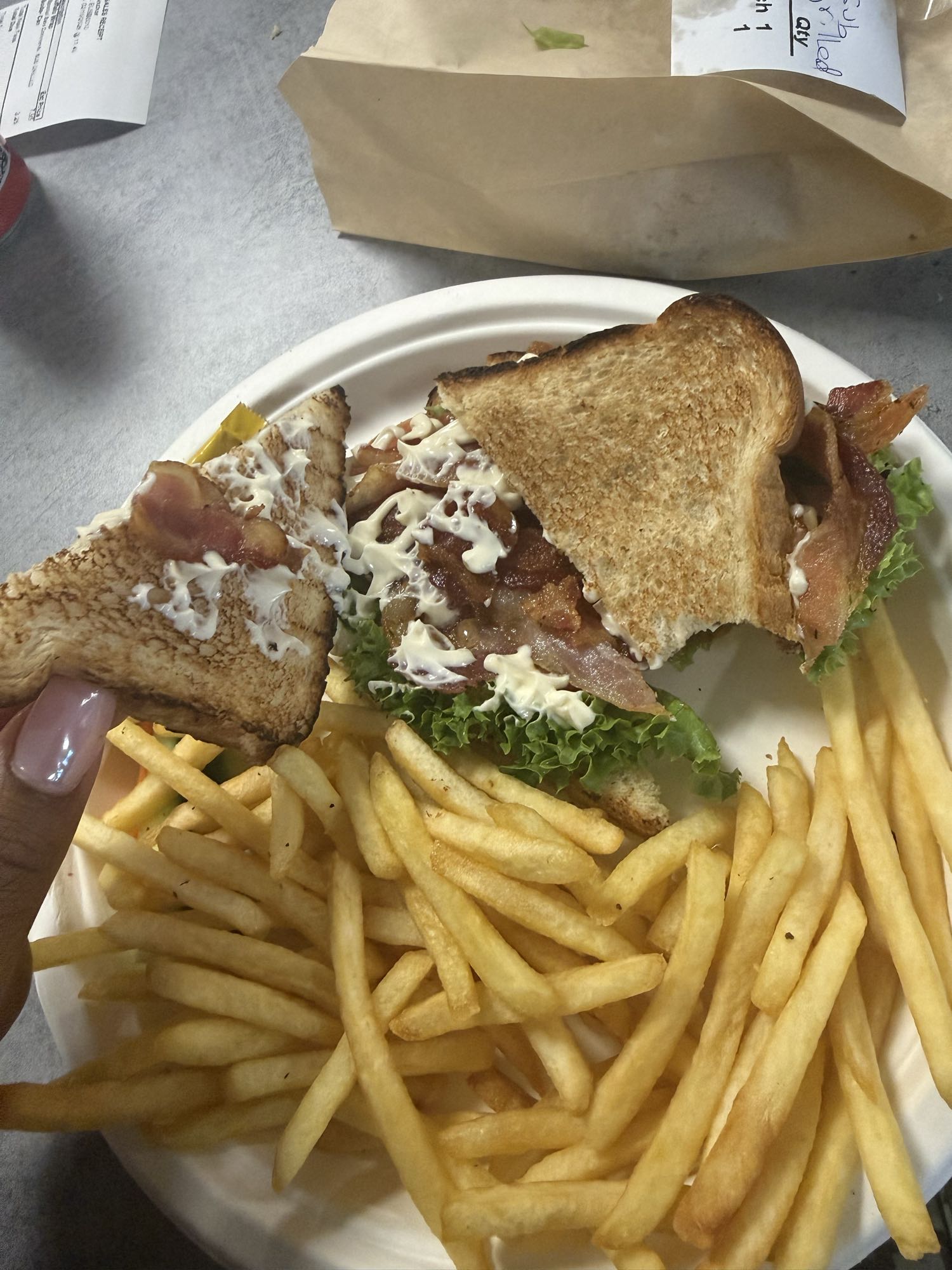 BLT Sandwich with Fries