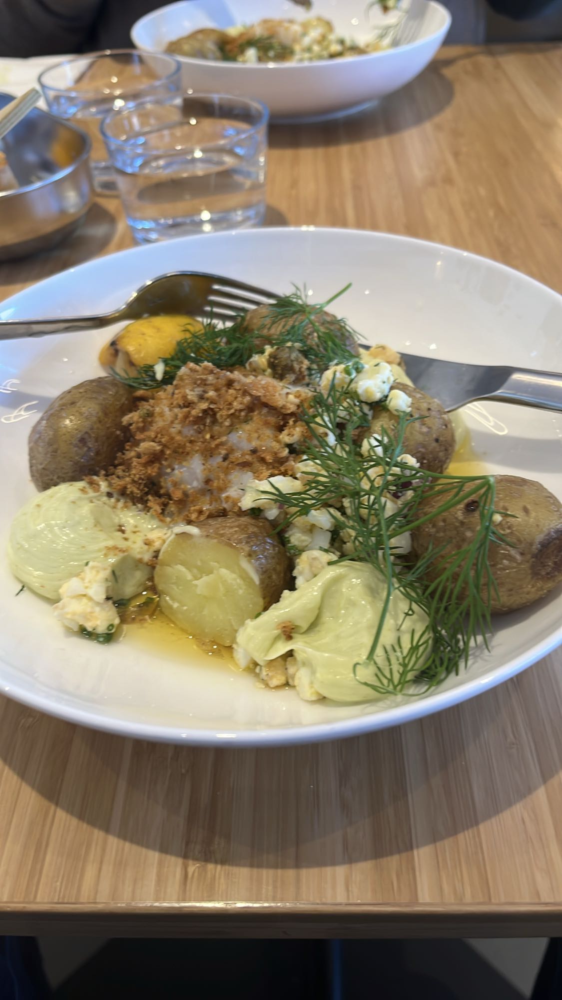 Torsk med potatis och dill