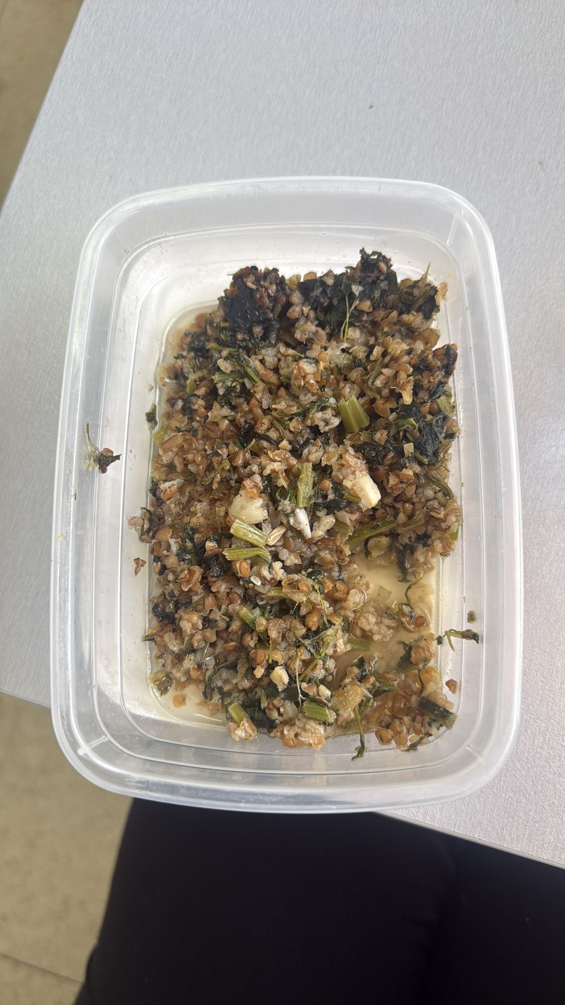 Bulgur with greens