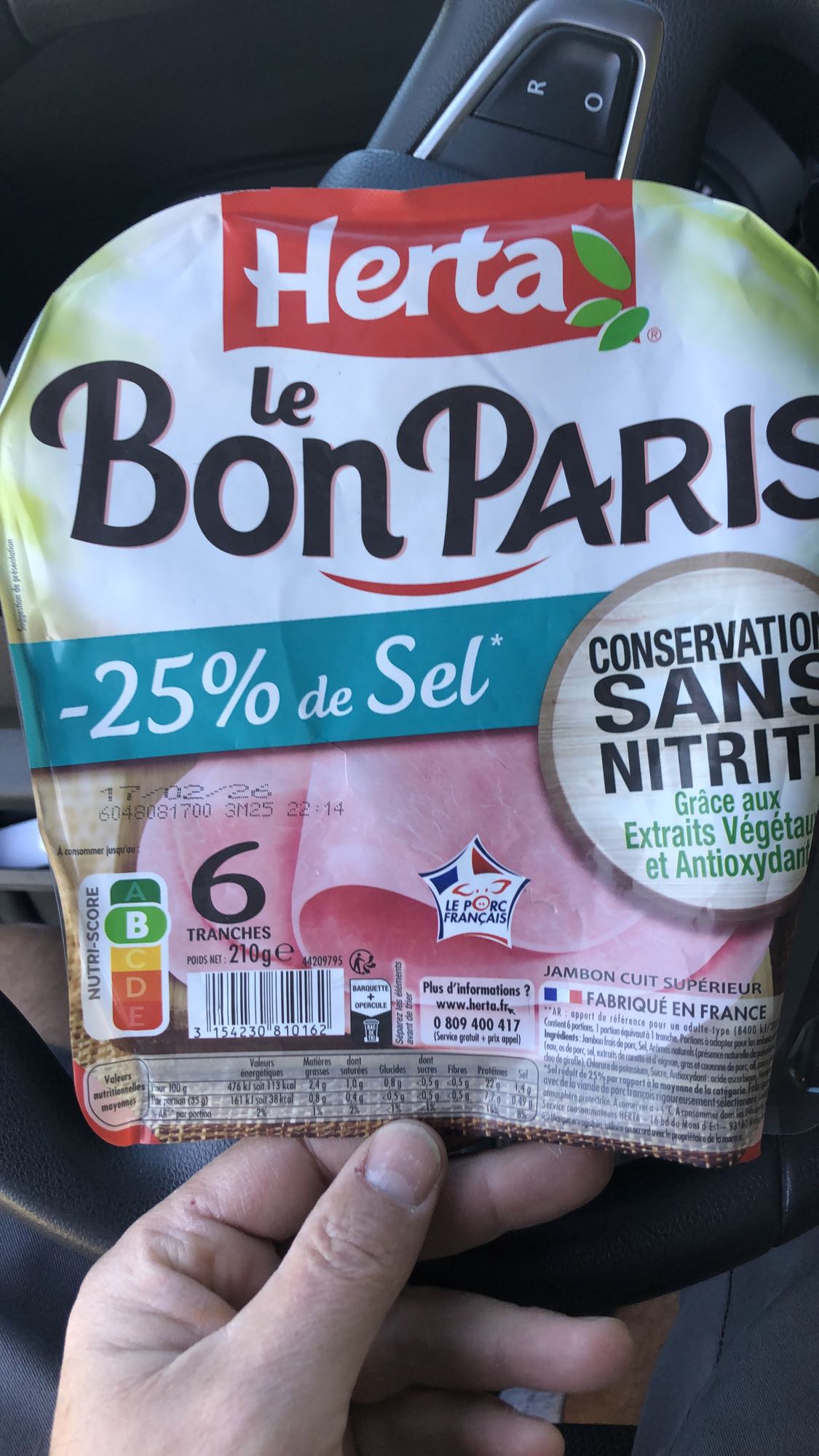 Jambon cuit supérieur